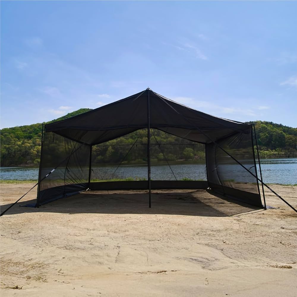 TRAVEL CHECK DAMJANG タープ ブラック Amazon | CAMVIL ZIP-TARP ジッパータープ 5m ブラック